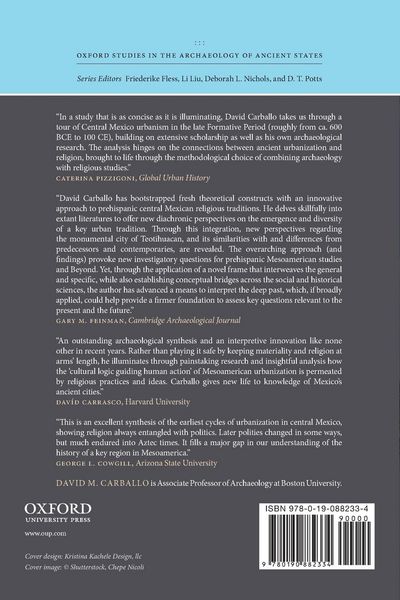 Produktbild: Urbanization and Religion in Ancient Central Mexico