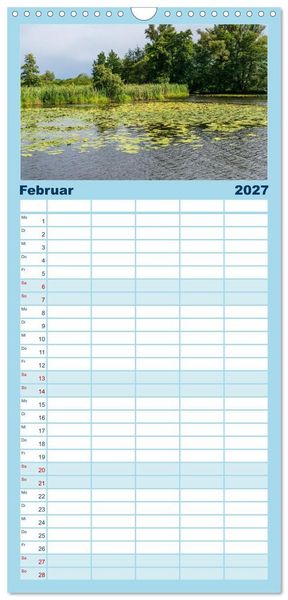 Produktbild: Familienplaner 2027 - Bootscharter nach Berlin mit 5 Spalten (Wandkalender, 21 x 45 cm) CALVENDO
