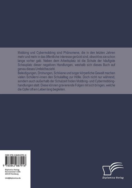 Produktbild: Mobbing & Cybermobbing: Eine empirische Untersuchung an drei Polytechnischen Schulen zum Mobbingverhalten unter Sch&uuml;lern/-innen