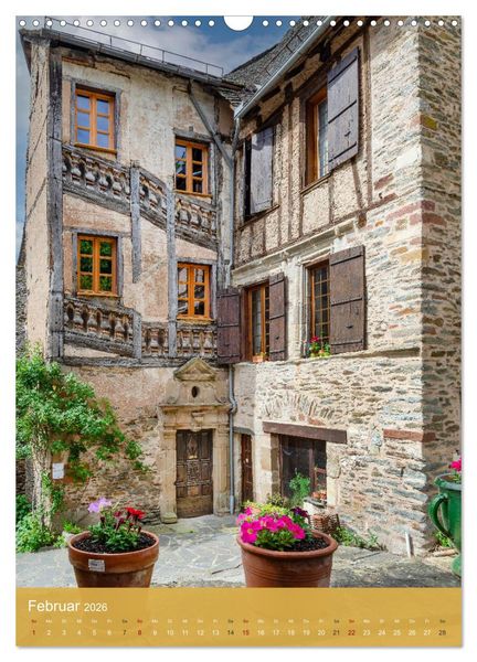 Produktbild: Conques - Via Podiensis (Wandkalender 2026 DIN A3 hoch), CALVENDO Monatskalender
