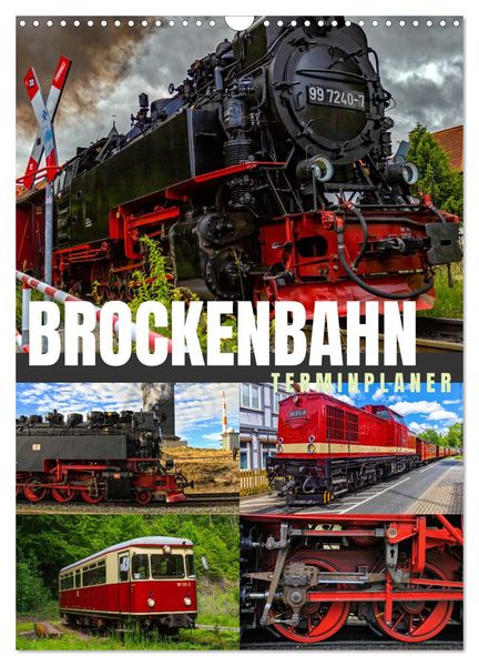 Brockenbahn - Terminplaner (Wandkalender 2025 DIN A3 hoch), CALVENDO Monatskalender