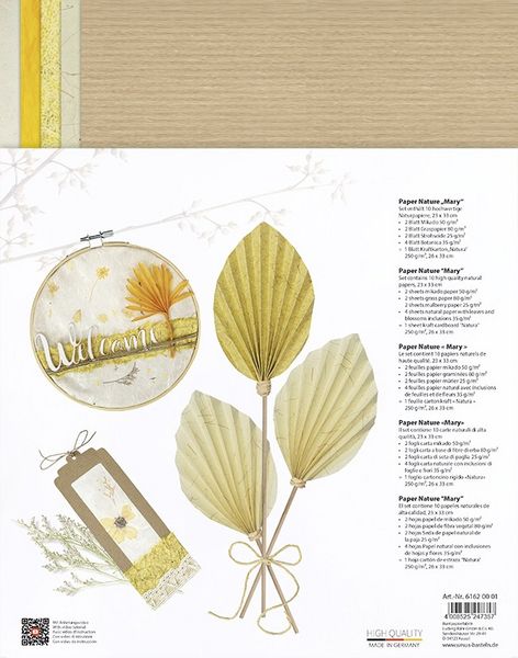 Produktbild: URSUS Spezialpapiere Paper Nature Mary, 23 x 33 cm