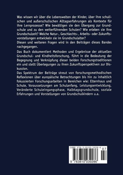 Produktbild: Grundschulp&auml;dagogik meets Kindheitsforschung