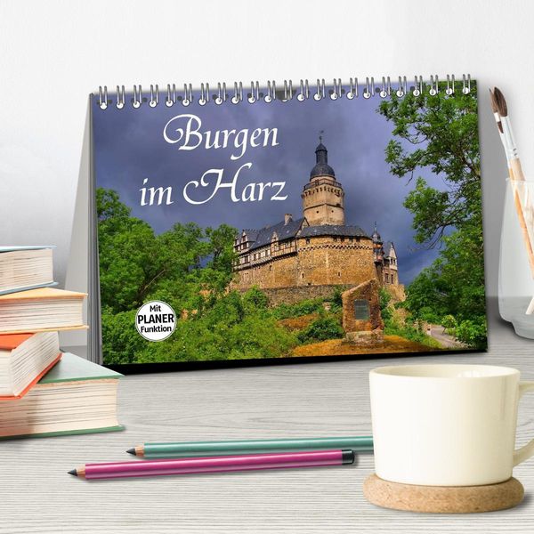 Produktbild: Burgen im Harz (Tischkalender 2026 DIN A5 quer), CALVENDO Monatskalender