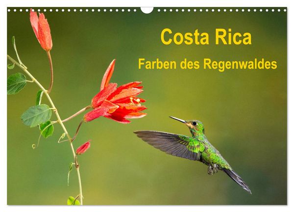 Produktbild: Costa Rica - Farben des Regenwaldes (Wandkalender 2026 DIN A3 quer), CALVENDO Monatskalender