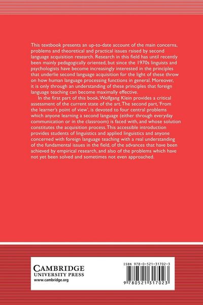 Produktbild: Second Language Acquisition