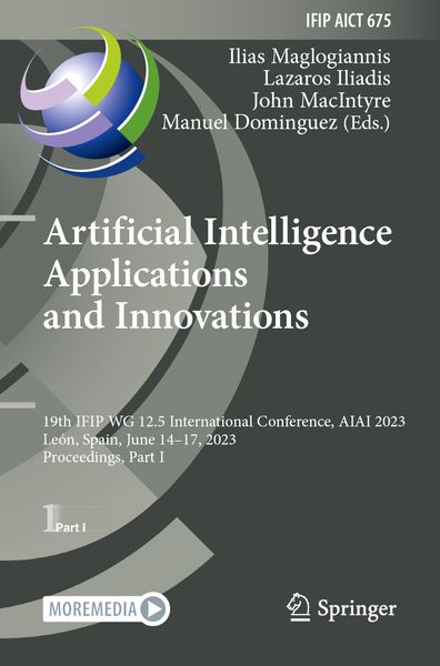 Produktbild: Artificial Intelligence Applications and Innovations