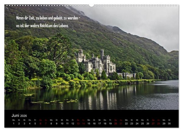 Produktbild: Irland - Irische Segensw&uuml;nsche (hochwertiger Premium Wandkalender 2026 DIN A2 quer), Kunstdruck in Hochglanz