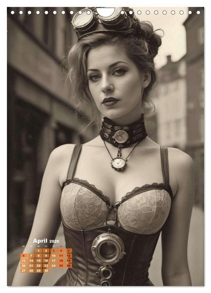 Produktbild: Steampunk erotisch (Wandkalender 2026 DIN A4 hoch), CALVENDO Monatskalender