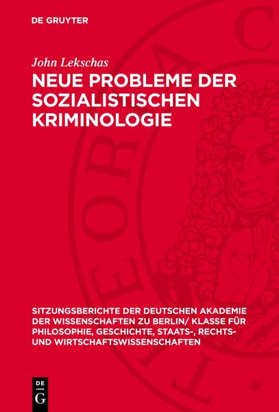 Produktbild: Neue Probleme der sozialistischen Kriminologie