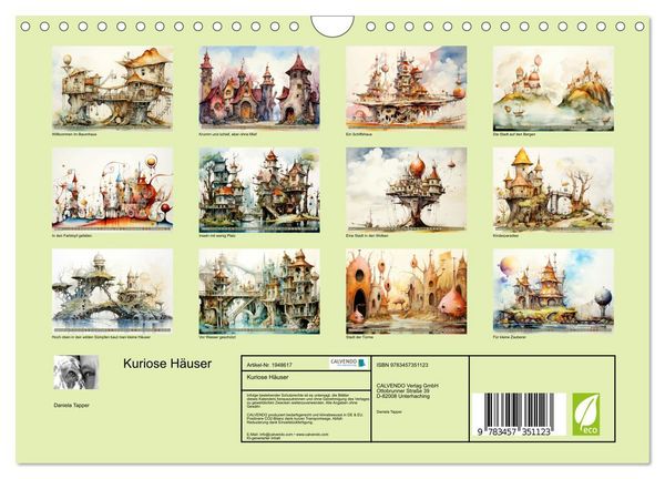 Produktbild: Kuriose H&auml;user (Wandkalender 2026 DIN A4 quer), CALVENDO Monatskalender