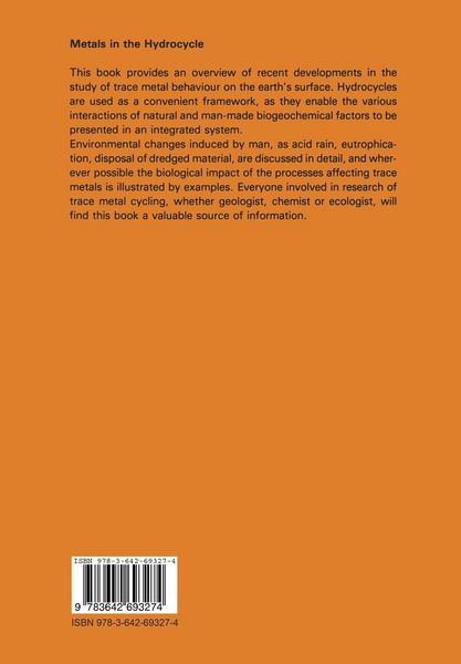 Produktbild: Metals in the Hydrocycle