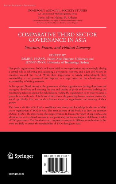 Produktbild: Comparative Third Sector Governance in Asia