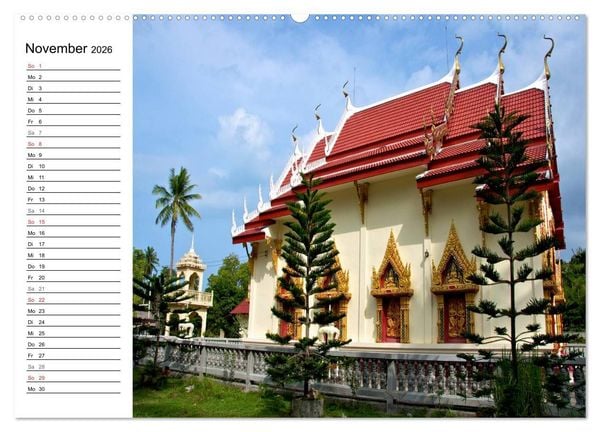 Produktbild: Thailand - Ein bezauberndes K&ouml;nigreich (Wandkalender 2026 DIN A2 quer), CALVENDO Monatskalender