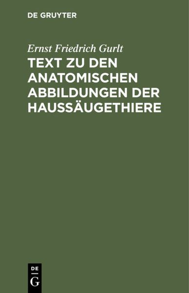 Produktbild: Text zu den anatomischen Abbildungen der Hauss&auml;ugethiere