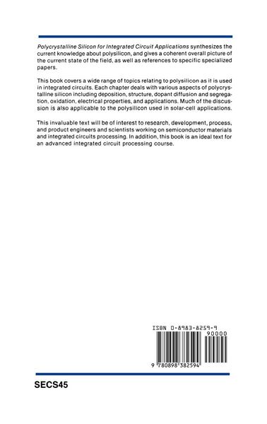 Produktbild: Polycrystalline Silicon for Integrated Circuit Applications