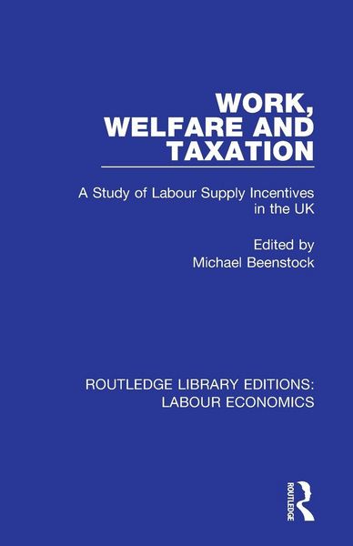 Produktbild: Work, Welfare and Taxation