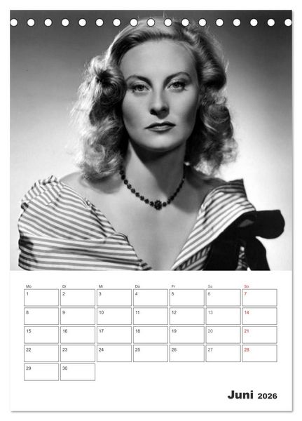 Produktbild: Filmstars. Unvergessene Diven (Tischkalender 2026 DIN A5 hoch), CALVENDO Monatskalender