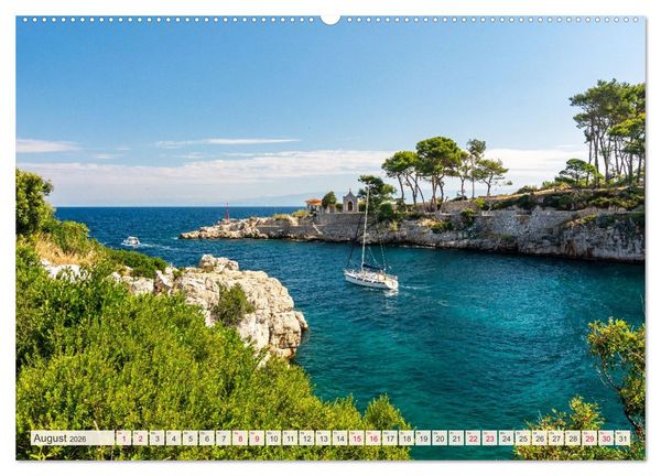 Produktbild: Traumk&uuml;sten: Eine Maritime Reise um die Welt (Wandkalender 2026 DIN A2 quer), CALVENDO Monatskalender