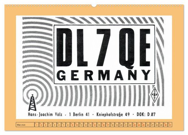 Produktbild: Amateurfunk in West-Berlin (hochwertiger Premium Wandkalender 2026 DIN A2 quer), Kunstdruck in Hochglanz