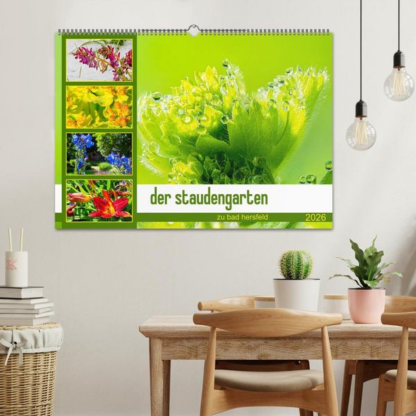 Produktbild: der staudengarten zu bad hersfeld (Wandkalender 2026 DIN A2 quer), CALVENDO Monatskalender