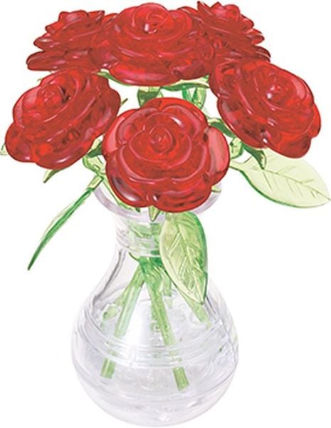 Produktbild: 6 rote Rosen in der Vase (Puzzle)