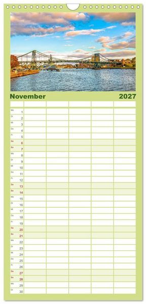 Produktbild: Familienplaner 2027 - Tour de Ostfriesland mit 5 Spalten (Wandkalender, 21 x 45 cm) CALVENDO
