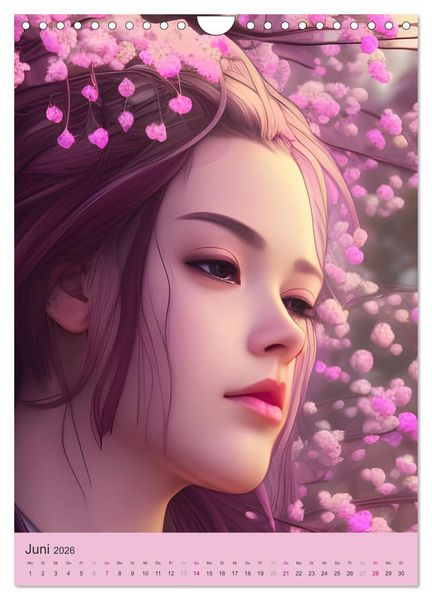 Produktbild: Japanische Kirschbl&uuml;ten - Portraits zum Tr&auml;umen (Wandkalender 2026 DIN A4 hoch), CALVENDO Monatskalender