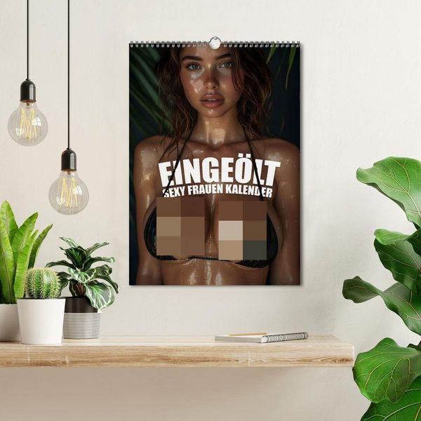 Produktbild: Einge&ouml;lt - Sexy Frauen Kalender (Wandkalender 2027 DIN A3 hoch), CALVENDO Monatskalender