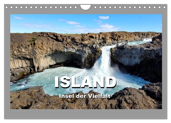 Island Insel der Vielfalt (Wandkalender 2025 DIN A4 quer), CALVENDO Monatskalender