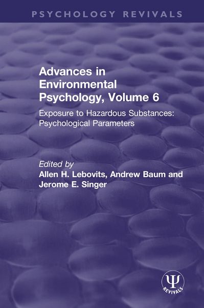 Produktbild: Advances in Environmental Psychology, Volume 6