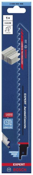 Produktbild: Bosch Accessories 2608900408 EXPERT &lsquo;Aerated Concrete&rsquo; S 1141 HM S&auml;bels&auml;geblatt, 1&nbsp;St&uuml;ck S&auml;geblatt-L&auml;nge 225 mm 1 St.