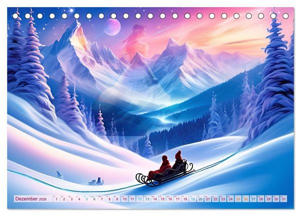 Produktbild: Clara tr&auml;umt - M&auml;rchenhafte Traumfantasien (Tischkalender 2026 DIN A5 quer), CALVENDO Monatskalender