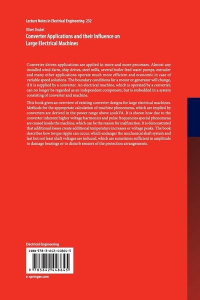 Produktbild: Converter Applications and their Influence on Large Electrical Machines