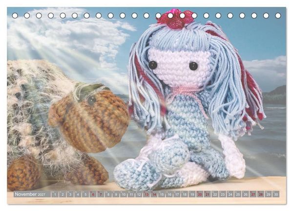 Produktbild: Amigurumi - Die geh&auml;kelte Welt (Tischkalender 2027 DIN A5 quer), CALVENDO Monatskalender