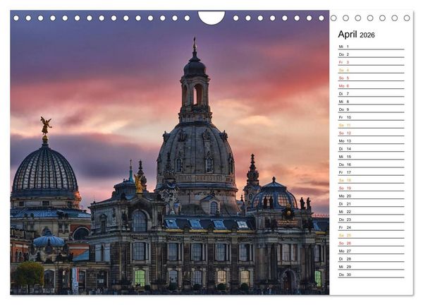 Produktbild: Dresden Bilder 2026 (Wandkalender 2026 DIN A4 quer), CALVENDO Monatskalender