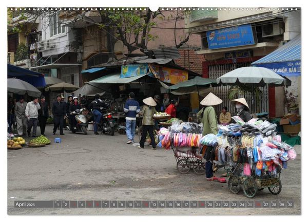Produktbild: Menschen in Vietnam (Wandkalender 2026 DIN A2 quer), CALVENDO Monatskalender