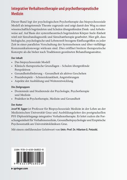 Produktbild: Integrative Verhaltenstherapie und psychotherapeutische Medizin