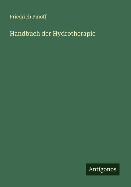Produktbild: Handbuch der Hydrotherapie
