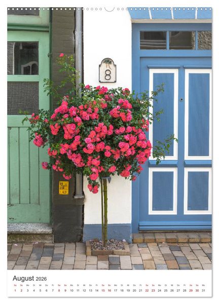 Produktbild: Husumer Ansichten, malerische Hafenstadt an der Nordsee (Wandkalender 2026 DIN A2 hoch), CALVENDO Monatskalender
