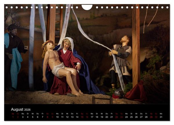 Produktbild: Passionskrippen (Wandkalender 2026 DIN A4 quer), CALVENDO Monatskalender