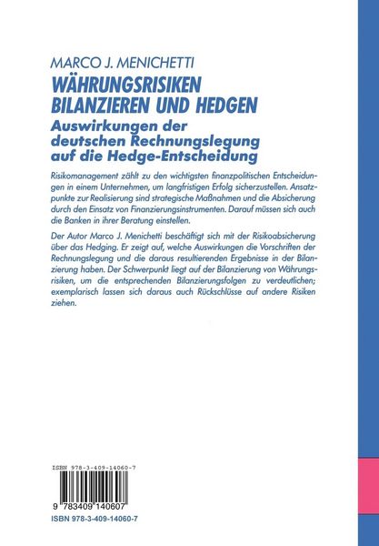 Produktbild: W&auml;hrungsrisiken bilanzieren und hedgen