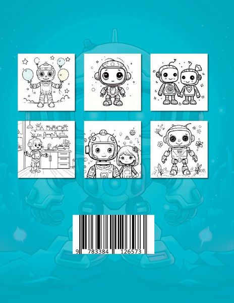 Produktbild: Roboter Malbuch