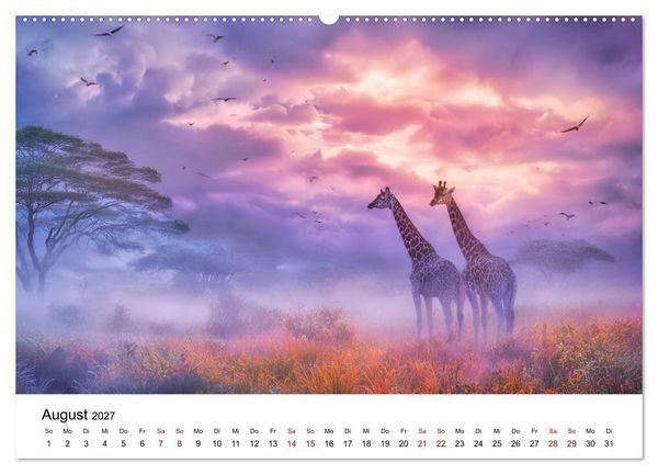 Produktbild: Sanfte Riesen - Giraffen in ihrer Welt (Wandkalender 2027 DIN A2 quer), CALVENDO Monatskalender