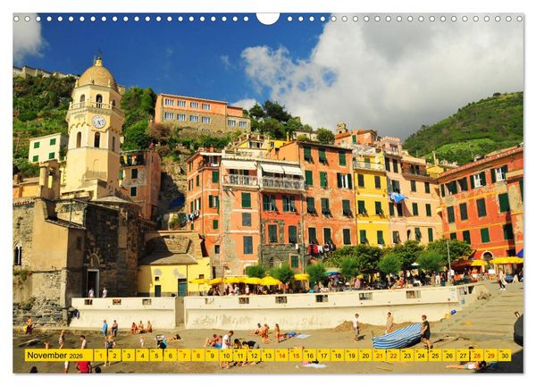 Produktbild: Cinque Terre - die bunten D&ouml;rfer Liguriens (Wandkalender 2026 DIN A3 quer), CALVENDO Monatskalender