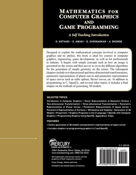 Produktbild: Mathematics for Computer Graphics and Game Programming