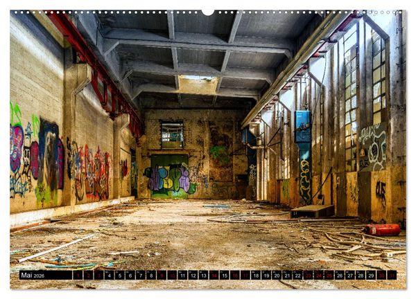 Produktbild: Lost Places Graffiti (Wandkalender 2026 DIN A2 quer), CALVENDO Monatskalender