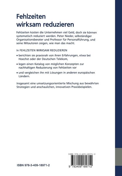 Produktbild: Fehlzeiten wirksam reduzieren