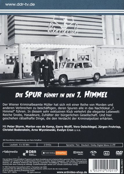 Produktbild: Die Spur f&uuml;hrt in den 7. Himmel - DDR TV-Archiv [2 DVDs]