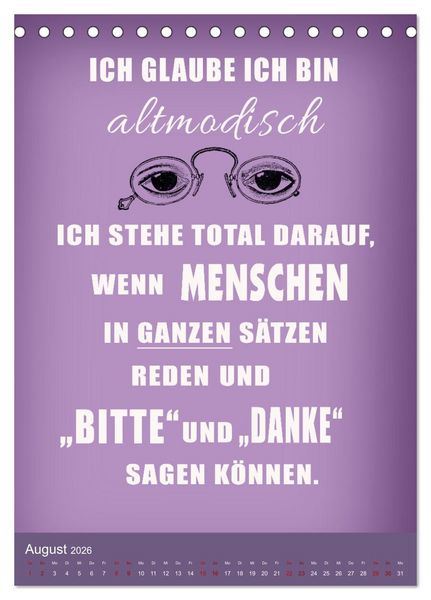 Produktbild: B&uuml;ro und so ... (Tischkalender 2026 DIN A5 hoch), CALVENDO Monatskalender